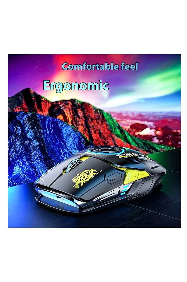 Aula H530 Gaming Mouse Stres Çarkı Oyuncu Mouse Fare Rgb Kablosuz Wireless Matte - 8