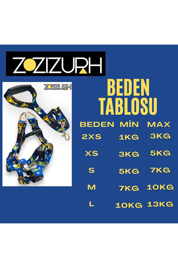 Köpek Tasması ( Göğüs Tasması ) Gezdirme Kayışı Set - 4