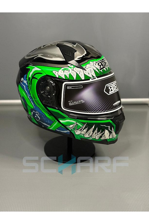 HELMETS JK-908  Güneş Vizörlü Çene Açılır Kask - 1