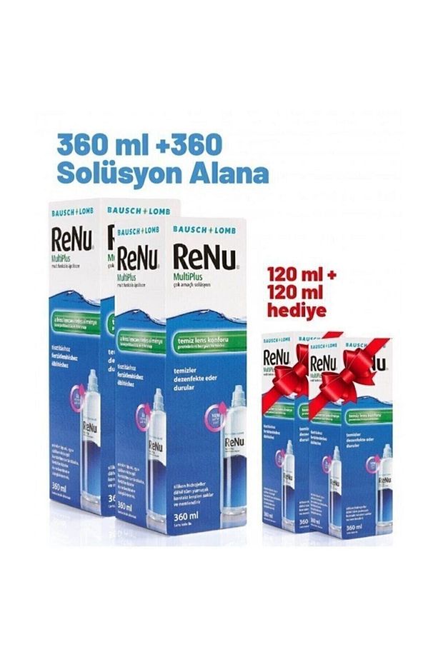 Multi Plus Lens Solüsyonu 360 Ml X 2 Adet+ X 2 Adet 120 Ml - 1