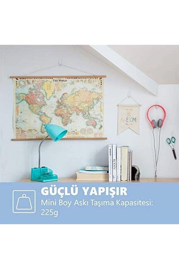 Command Küçük Boy İz Bırakmayan Şeffaf Askı 6'lı 17006CLR-CIS - 3