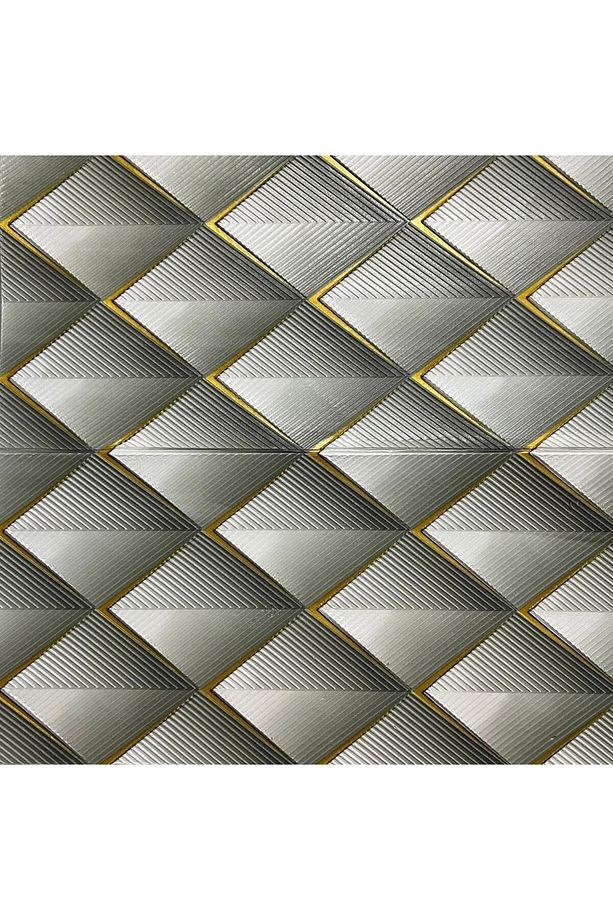 Kendinden Yapışkanlı Karavan Tavan3d Geometrik Salon Mutfak Duvar Kağıdı Paneli Nw152 - 1