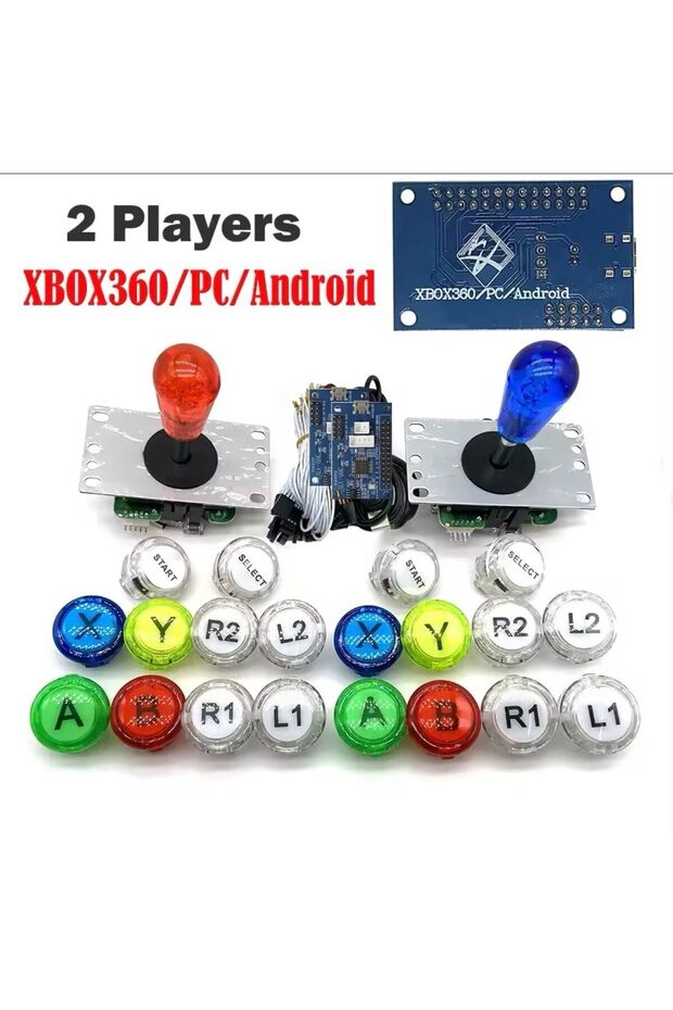 Arcade Usb Encoder Joystik Buton Seti Pc-xbox360 - 1