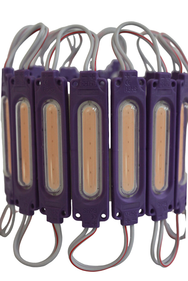 Cob Led Modül Lensli 2 Watt 12 Volt Mor (10 Adet) - 1