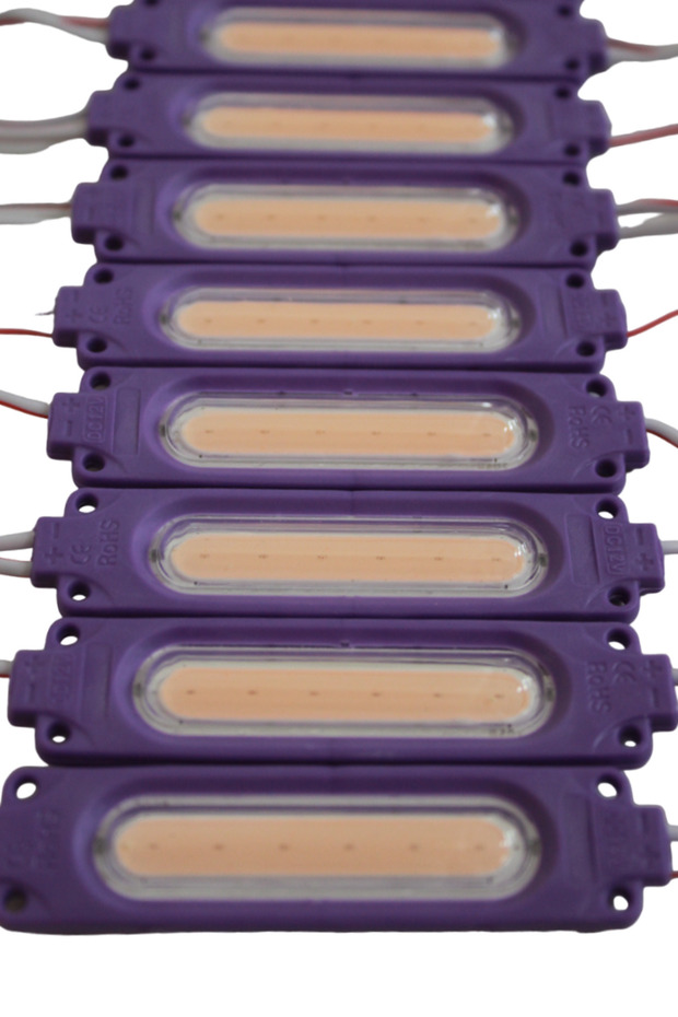 Cob Led Modül Lensli 2 Watt 12 Volt Mor (10 Adet) - 3