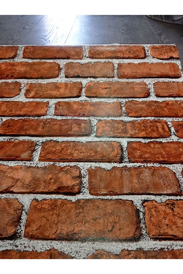 üç boyutlu taş desenli duvar kağıdı 53 cm genişliğinde 10 metre uzunluğunda - 2