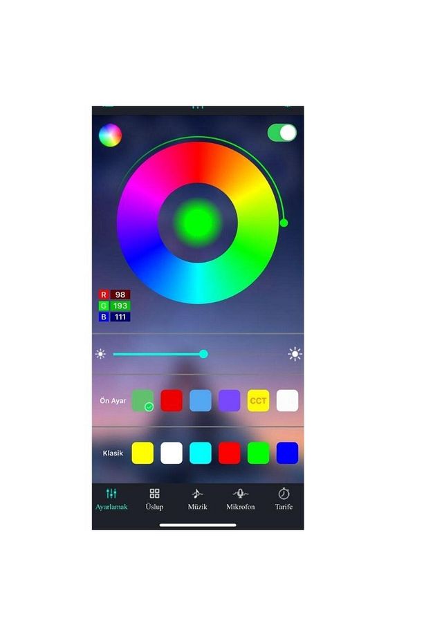 Bluetooth Cep Telefonundan Rgb Şerit Led Kontrol Modülü 6a 5-24v - 8