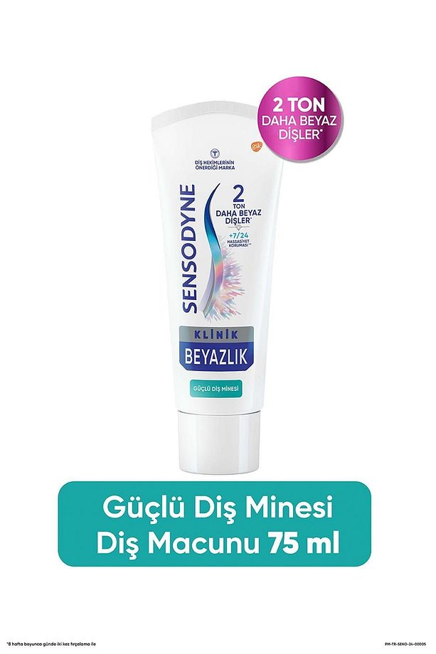 Klinik Beyazlık Güçlü Diş Minesi Diş Macunu 75ml x 2 Adet - 2