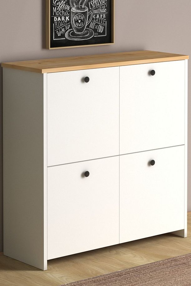 Cube Çok Amaçlı Dolap Country Mutfak, Banyo, Balkon, Kiler, 4 Raflı Dolap - 2
