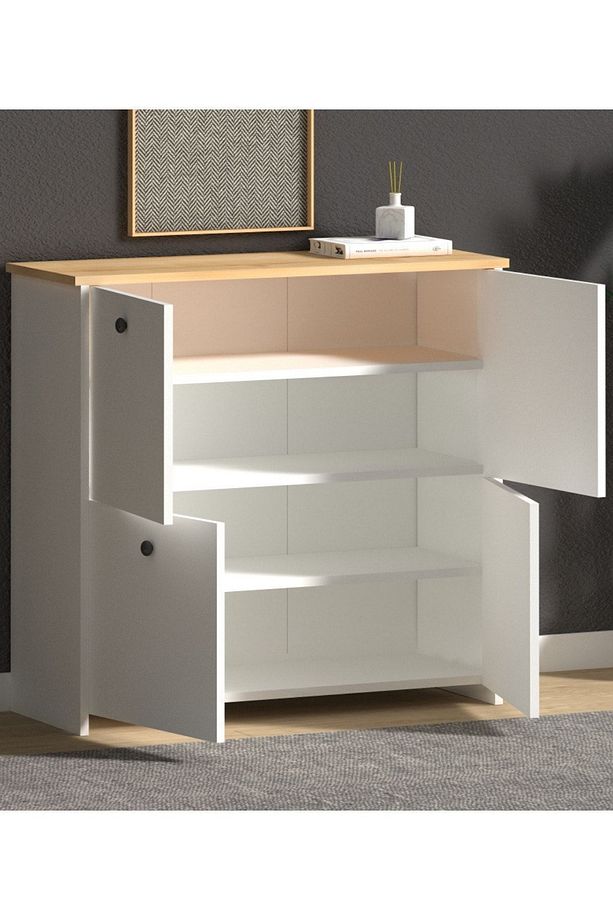 Beyaz Cube Ayakkabılık Country Ayakkabılık Cube Ayakkabılı - 3