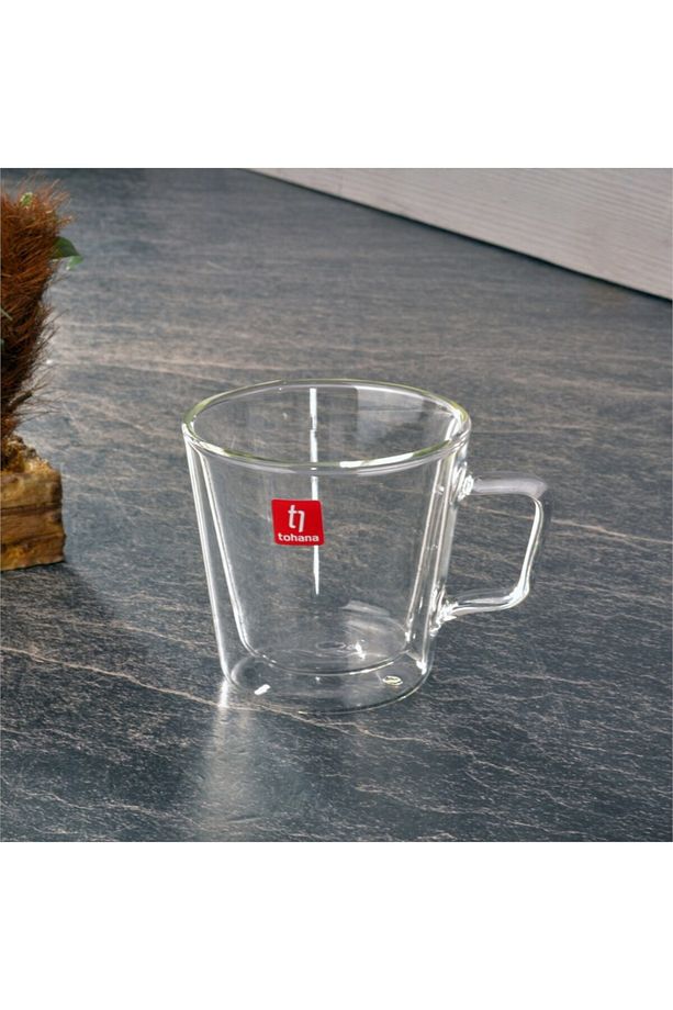 Çift Cidarlı Cam Kupa Fincan 150ML - 1
