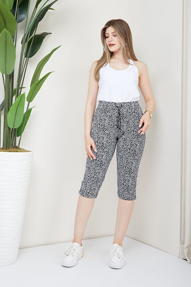 كابري قطن ممشط منقوش للنساء - 1