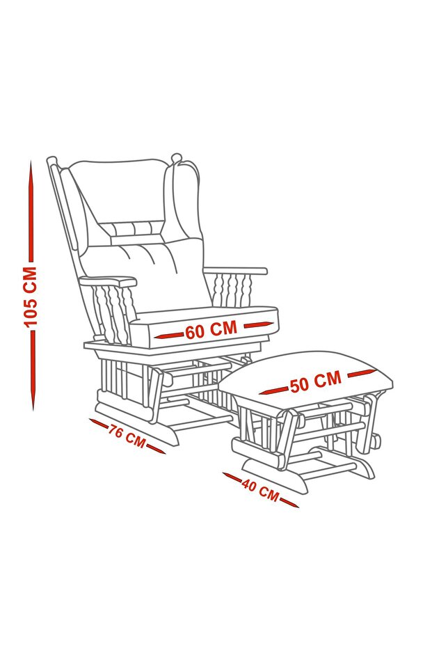 RELAX SALLANAN SANDALYE GRİ - 8
