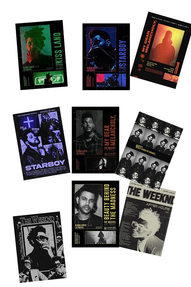 KARTPOSTAL Kağıt Poster The Weeknd After Hours Kuşe Kalın WEEKEND - 2