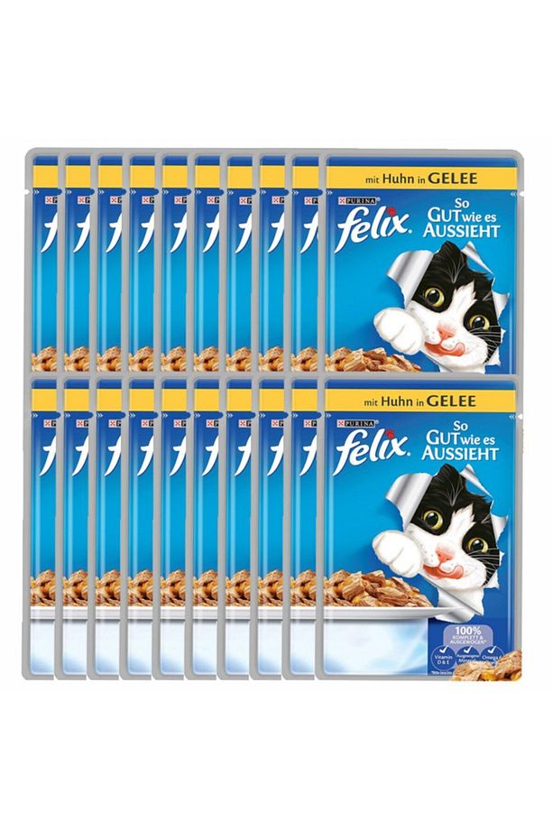 Felix Purina Felix Karışık Kedi Yaş Maması 100 Adet - 2