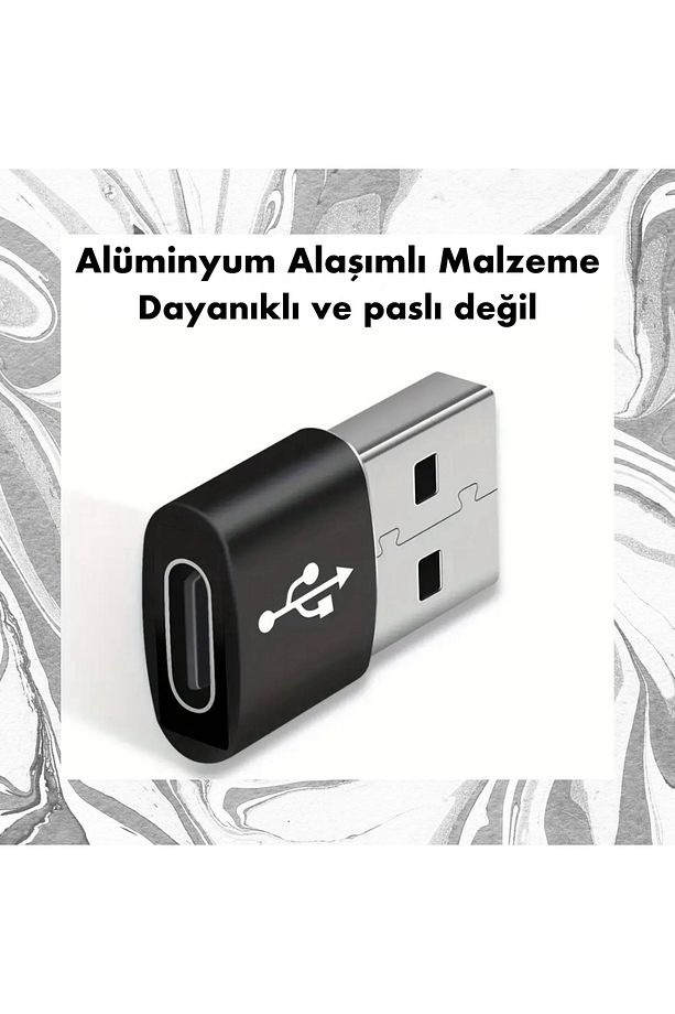 Type C Dişi To Usb 3.0 Erkek Çevirici Dönüstürücü Adaptör - 3