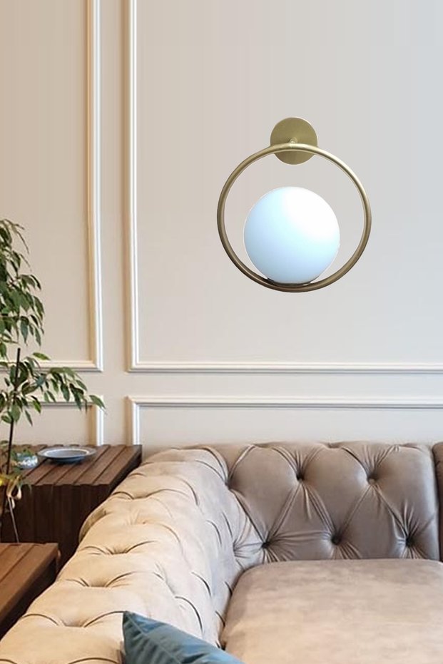 Mılaya Modern Camli Globe Wall Sconce