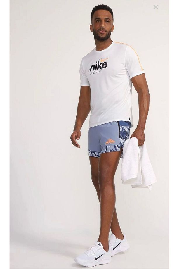 Dri-Fit Flex Stride Trail 5''  (13 cm approx.) Brief-Lined Running Mavi Erkek Koşu Şort - 6