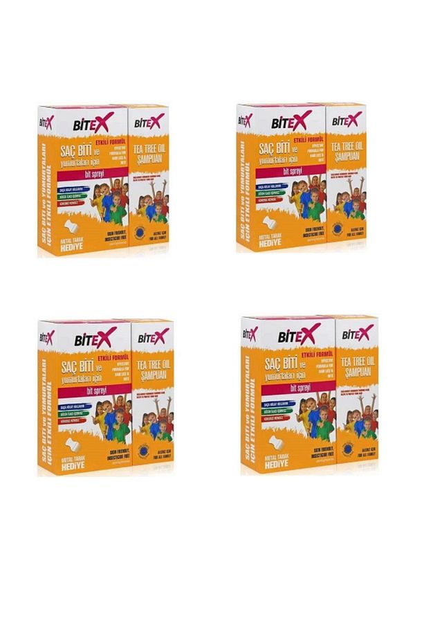 Bit Şampuanı 150 ml Bit Spreyi 100 ml Metal Tarak 4lü - 1