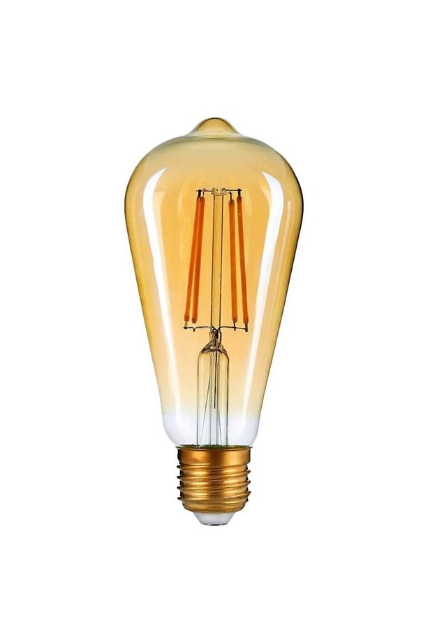 Edison Tipi Ampul Flemanlı Tasarruflu St64 4w Led Rustik Dekoratif Ampul Vintage Aydınlatma - 1