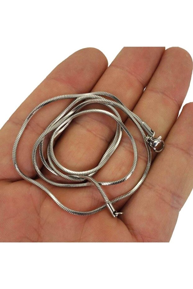 Men's Steel Necklace Chain Snake Round Model 65 cm