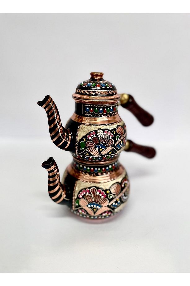 Mini Bakır Çaydanlık Takımı - 1