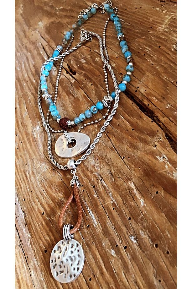 Tasarım Üçlü Boho Kolye Set - 2