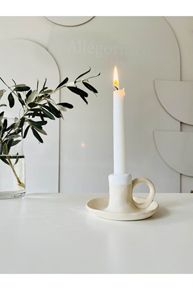 El Yapımı Kulplu Şamdan - 8