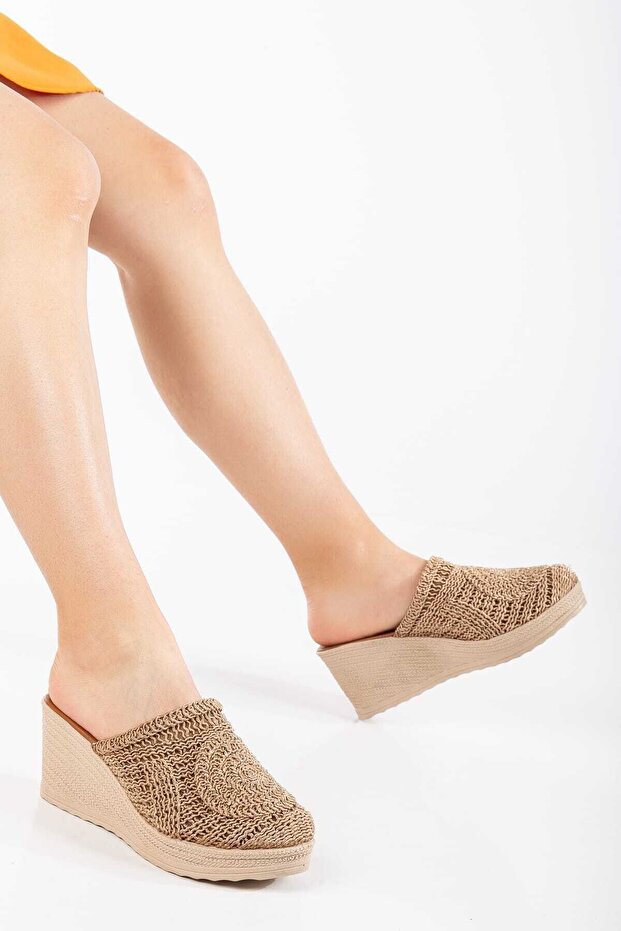 ready sole wedges embroidered shoes
