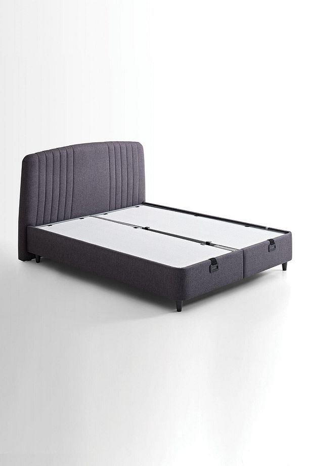 Canto Baza, Silver Başlık Tek Kişilik 2'li Set - Antrasit - 6