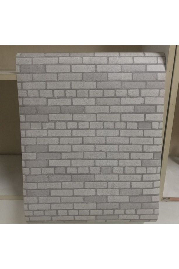 Kendinden Yapışkanlı Duvar Kaplama Tuğla Desenli Folyo Kağıt 45 Cm X 5 Metre - 4