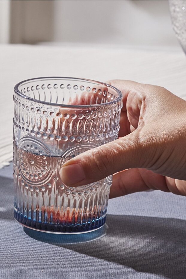 Tekli Su Bardağı Mavi 271 ml - 3