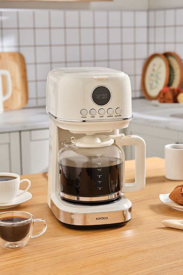 Multibrew Retro Filtre Kahve Makinesi Cream - 1
