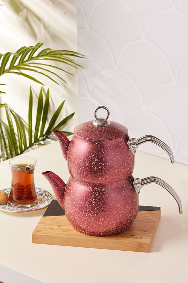 Biogranit Steel Plus Çaydanlık Takımı Kırmızı - 1