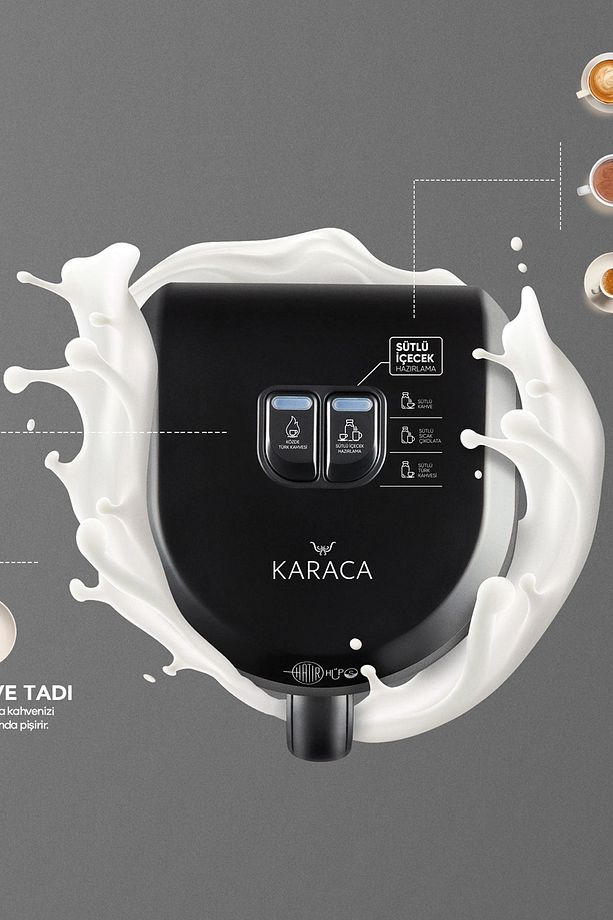Hatır Hüps Sütlü Türk Kahve Makinesi Galaxy Gray - 3