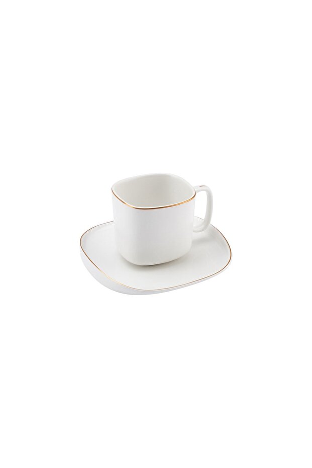 Porcelánová sada šálků na kávu Plato pro 6 osob 90 ml - 7