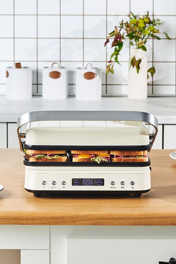 Presto 2 in 1 Digital 2009 Izgara Ve Tost Makinesi 6 Dilim 2000W - 1