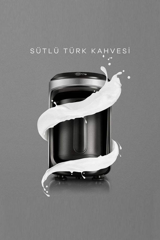 Hatır Hüps Sütlü Türk Kahve Makinesi Galaxy Gray - 1