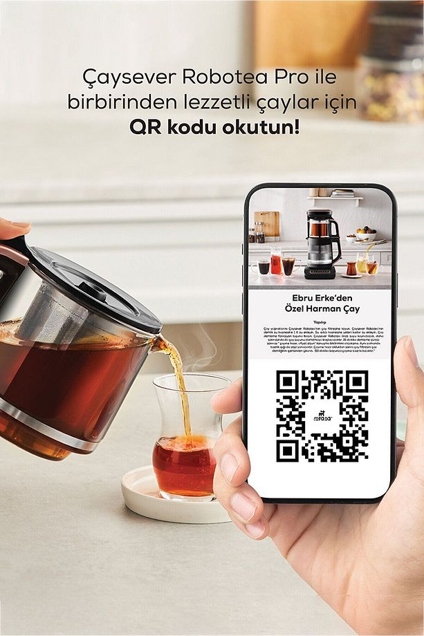 Çaysever Robotea Pro 4 In 1 Konuşan Cam Çay Makinesi Mineral Gold - 8