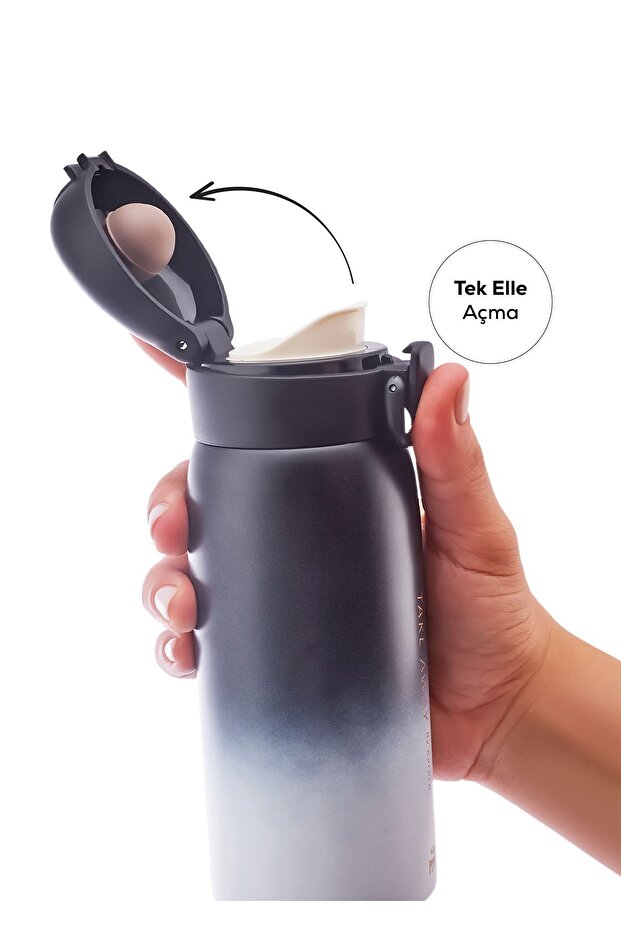 Skyfall Çelik Sızdırmaz Termos 500 Ml Siyah - 3