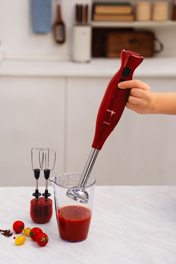 Pro Multimax 6 in 1 Çok Amaçlı Mutfak Robotu/Blender Seti Red - 3