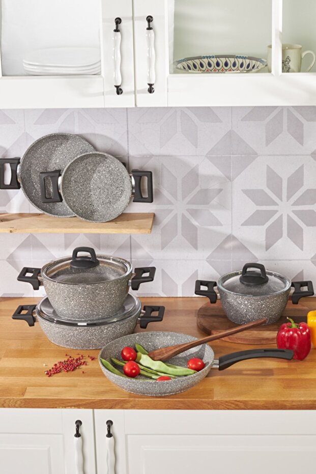 Bio Granit Stella 9 Parça Tencere Seti - 1