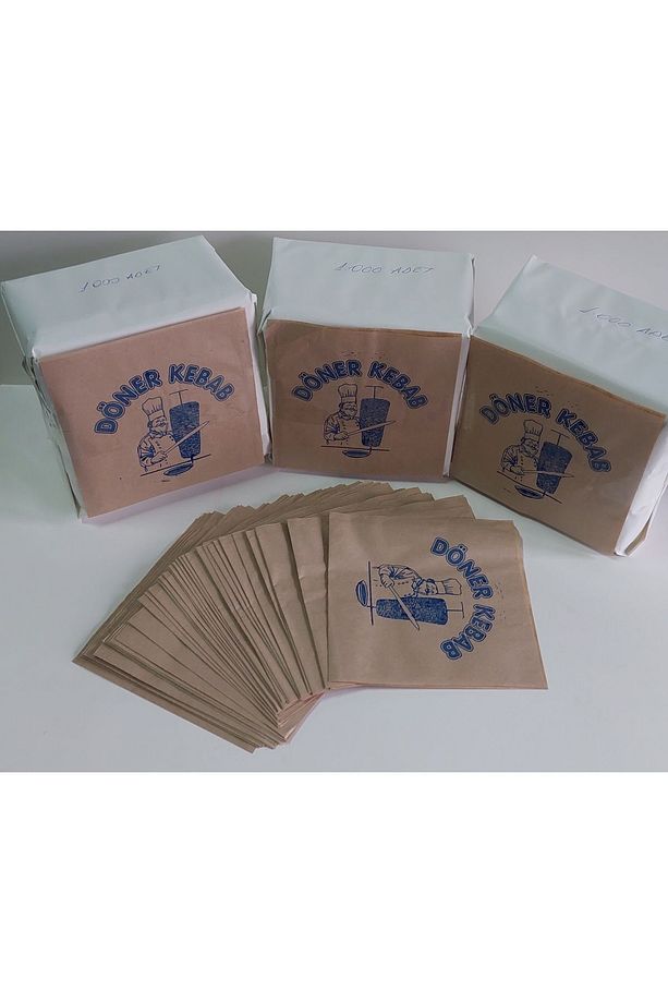 15.5X15 CM 1.000 ADET HAMBURGER , DÖNER, TOMBIK EKMEK KAĞIDI - 3
