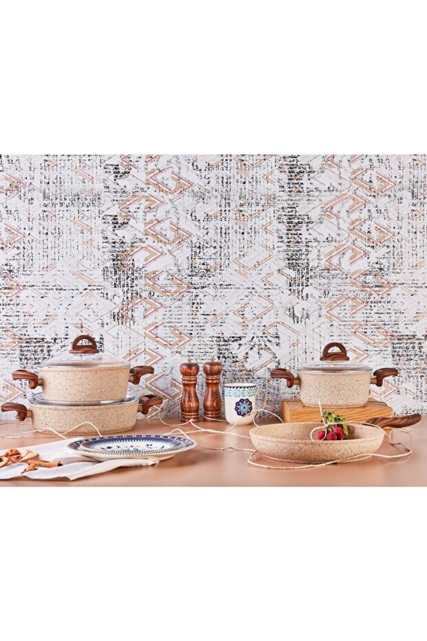 Forest Bio Granit 7 Parça Tencere Seti - 1