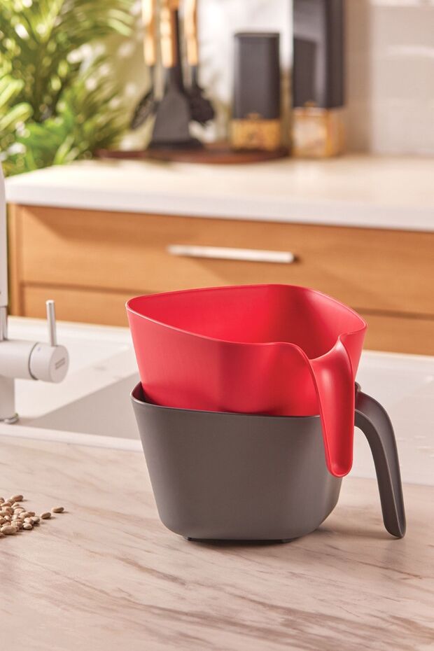 Nell Gray Red 2li Süzgeç - 1