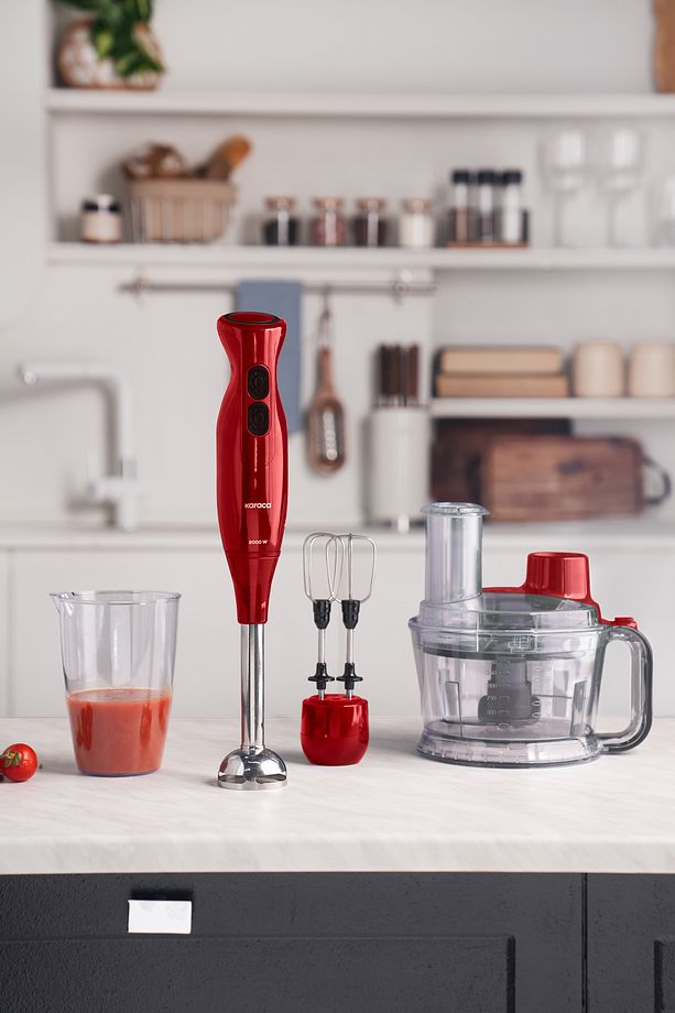 Pro Multimax 6 in 1 Çok Amaçlı Mutfak Robotu/Blender Seti Red - 2