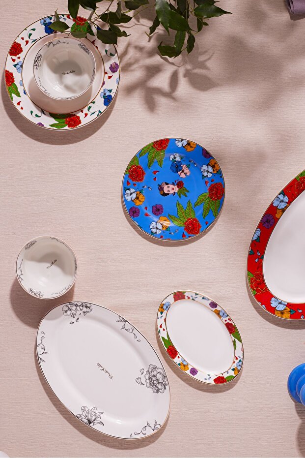 Frida Pasta Tabağı Mavi 19 cm - 3