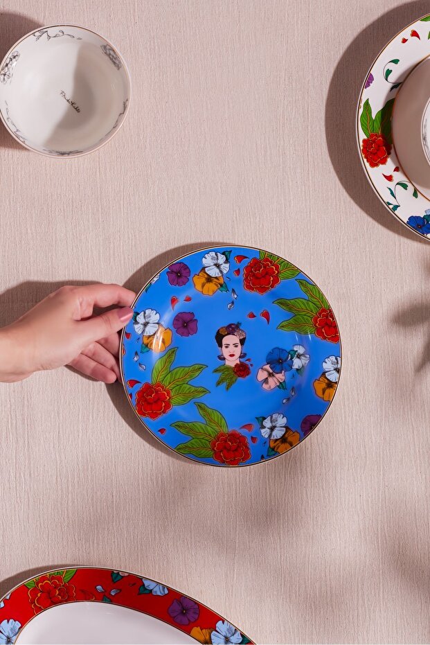 Frida Pasta Tabağı Mavi 19 cm - 2