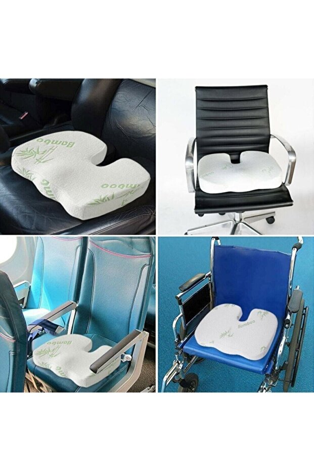 Bambu Kılıflı Visco Ortopedik Hemoroid Minder - 8