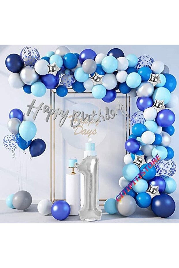 Çıtıpitıstore 1 Year Old Luxury Birthday Balloon Set
